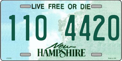 NH license plate 1104420