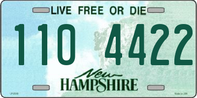 NH license plate 1104422