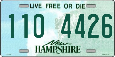 NH license plate 1104426