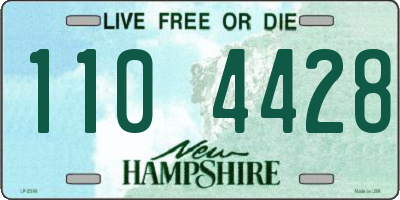 NH license plate 1104428