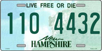 NH license plate 1104432