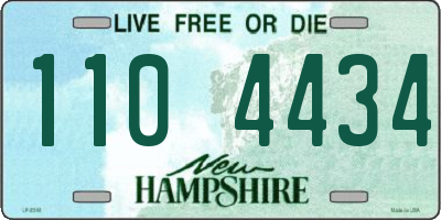 NH license plate 1104434
