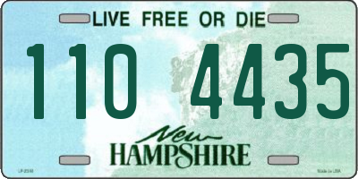 NH license plate 1104435