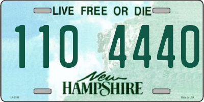 NH license plate 1104440