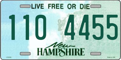 NH license plate 1104455