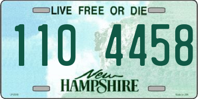 NH license plate 1104458