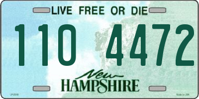 NH license plate 1104472