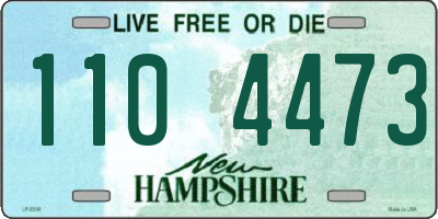 NH license plate 1104473