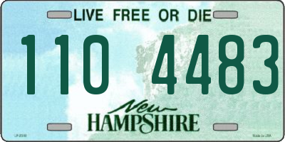 NH license plate 1104483