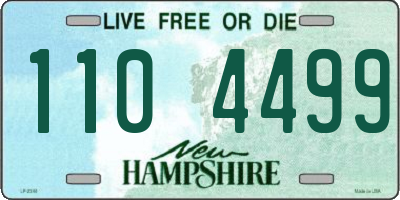 NH license plate 1104499