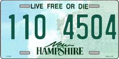 NH license plate 1104504