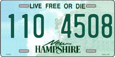 NH license plate 1104508