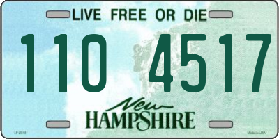 NH license plate 1104517