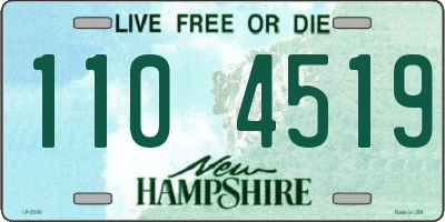 NH license plate 1104519