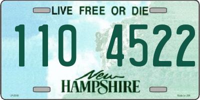 NH license plate 1104522
