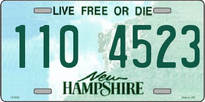 NH license plate 1104523