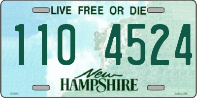 NH license plate 1104524