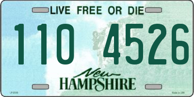 NH license plate 1104526
