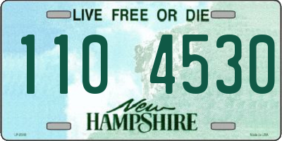 NH license plate 1104530