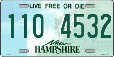 NH license plate 1104532