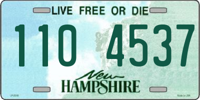 NH license plate 1104537