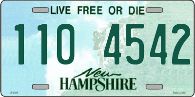 NH license plate 1104542