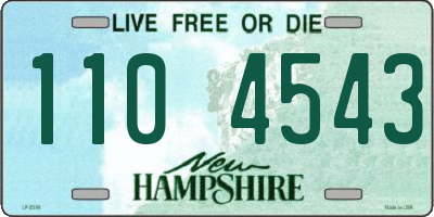 NH license plate 1104543