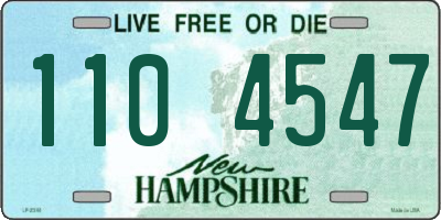 NH license plate 1104547