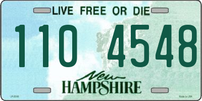 NH license plate 1104548