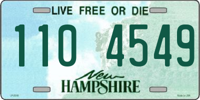 NH license plate 1104549