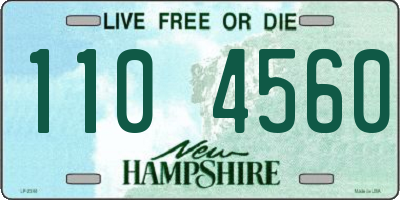NH license plate 1104560