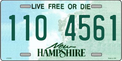 NH license plate 1104561