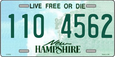 NH license plate 1104562