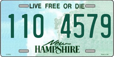 NH license plate 1104579