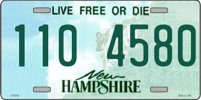 NH license plate 1104580