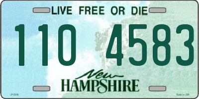 NH license plate 1104583