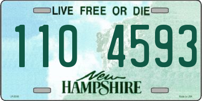 NH license plate 1104593