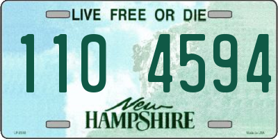 NH license plate 1104594