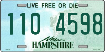 NH license plate 1104598