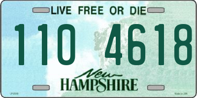 NH license plate 1104618