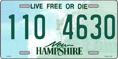 NH license plate 1104630