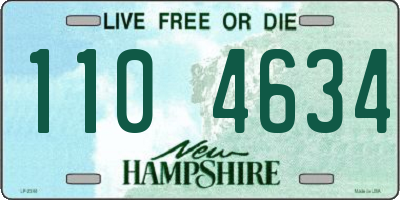 NH license plate 1104634