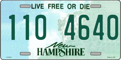 NH license plate 1104640
