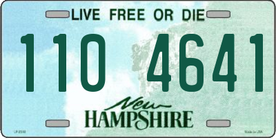NH license plate 1104641