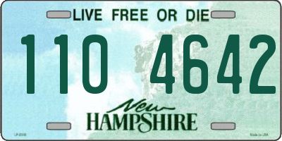 NH license plate 1104642