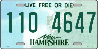 NH license plate 1104647