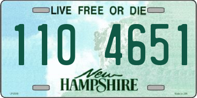 NH license plate 1104651