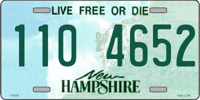NH license plate 1104652