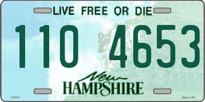 NH license plate 1104653