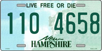 NH license plate 1104658